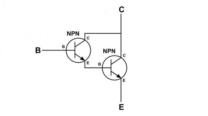 Internals Darlington-tranzisztor