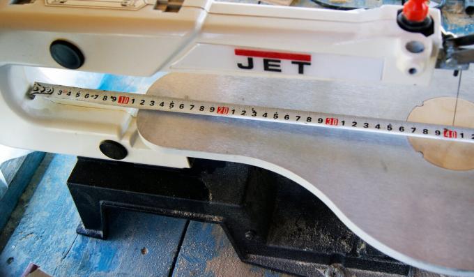 A távolság a fűrészlapot a keretet ráz gép Jet