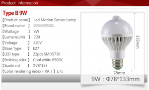 LED lámpa mozgásérzékelővel: az előnyök a választás és működési elve