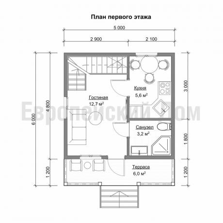 Az első emeleten. Fotó forrása: dom-bt.com