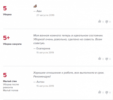 Vélemények a dolgozó Profi.ru oldalon