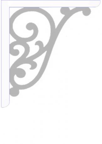 Rajz: egy faragott konzol „Monogram”