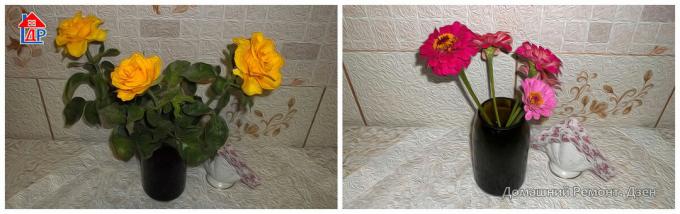 Virágok díszítik a váza