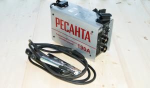 Áttekintése inverter hegesztőgép Resanta AIS 190