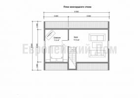 Kétszintes tájház 6x8, nincs semmi felesleges